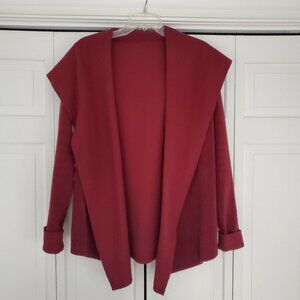 Ava Jane Deep Red Cozy Yoga Wrap - Size Small